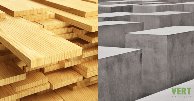 lemn vs beton